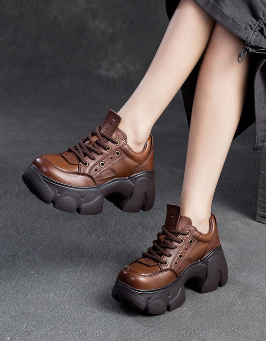 Comfortable Wide Toe Platform Chunky Mary Jane Shoes