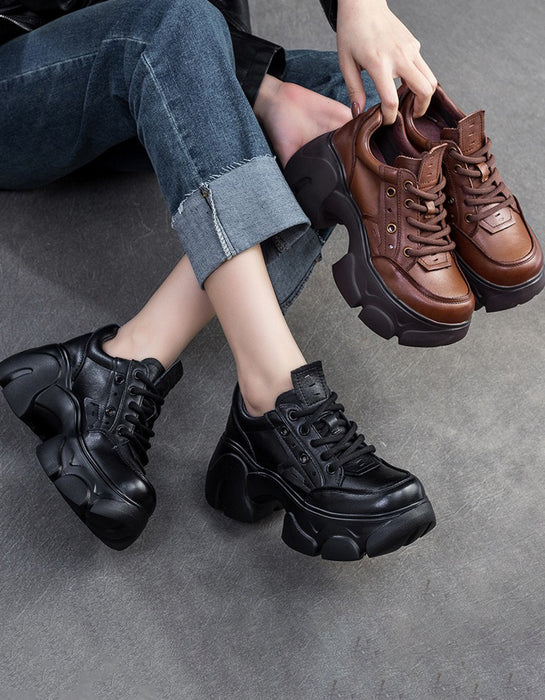 Comfortable Wide Toe Platform Chunky Mary Jane Shoes