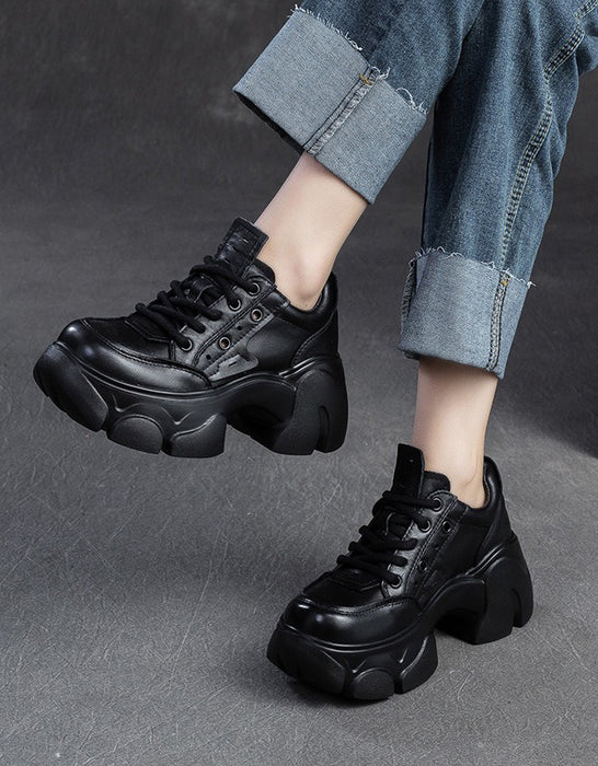 Comfortable Wide Toe Platform Chunky Mary Jane Shoes