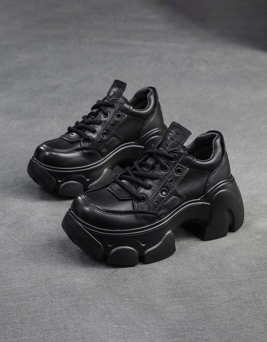 Comfortable Wide Toe Platform Chunky Mary Jane Shoes