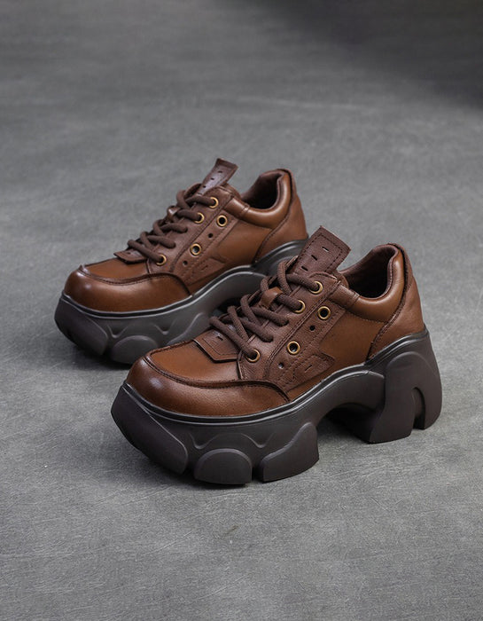 Comfortable Wide Toe Platform Chunky Mary Jane Shoes