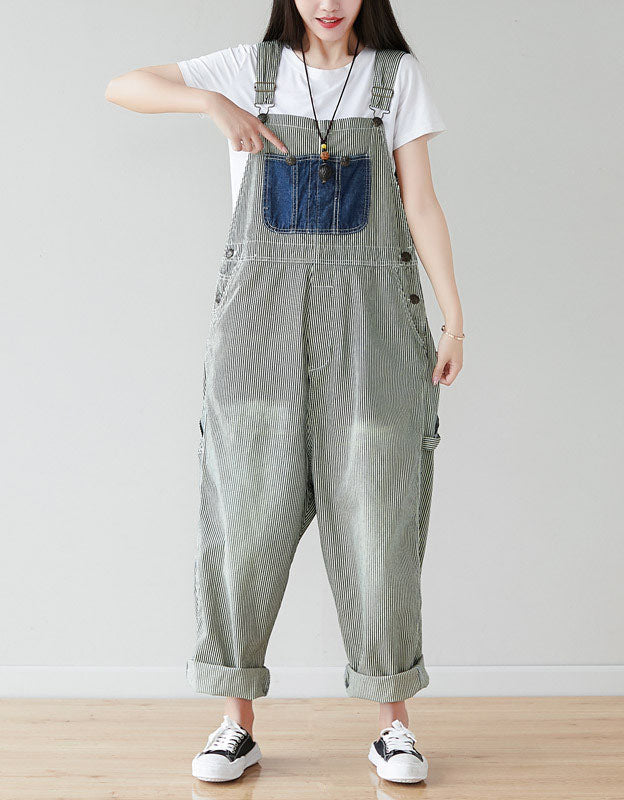 EVERYDAY POLKA OVERALL DENIM JUMPSUIT main image 0