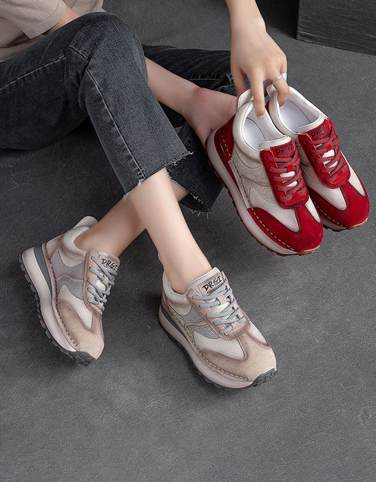Diamond Decor Lace-up Casual Sneakers for Women