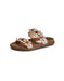 Double Straps Summer Holiday Leather Flowers Slippers May Shoes Collection 2026 78.70