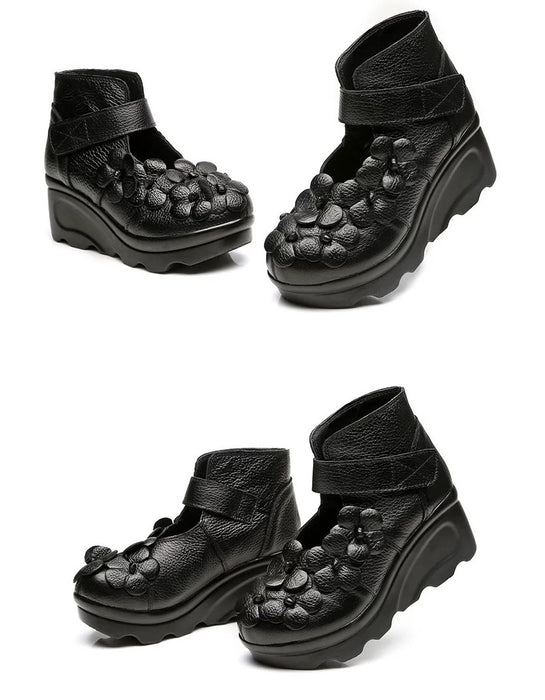 Sandales compensées brodées de style ethnique