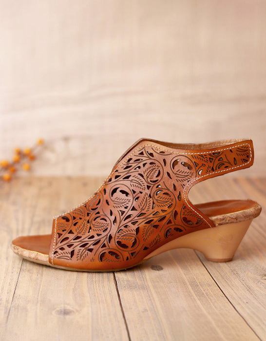 Ethnic Style Open Toe Elegant Sandals Slingback 36-42