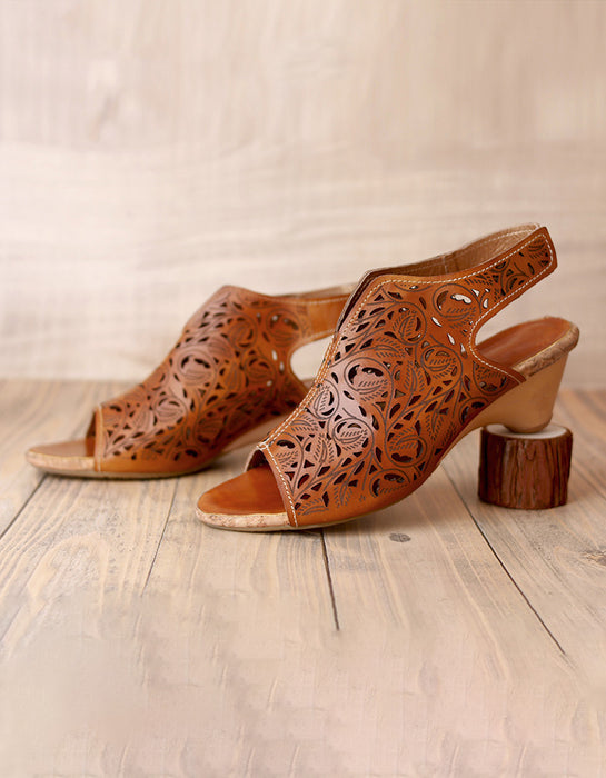 Ethnic Style Open Toe Elegant Sandals Slingback 36-42