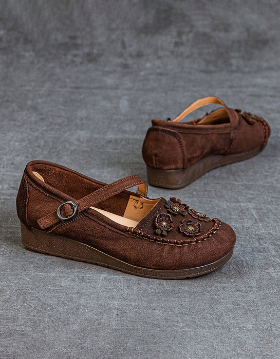 Flowers Front Handmade Comfortable Retro Flat Shoes Jan Shoe Collection 2026 81.00
