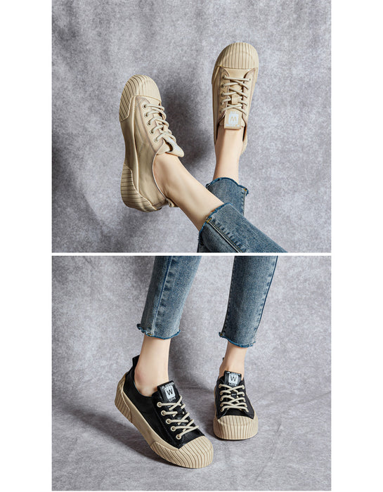 Four Season Casual Leather Sneakers for Women