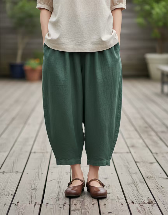 Front Strap Round Head Comfortable Soft Leather Flats