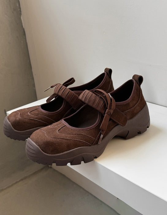 Genuine Leather Bowknot Platform Mary Jane Shoes Sneakers Sandals Feb Shoe Collection 2026 118.80