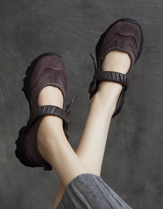 Genuine Leather Bowknot Platform Mary Jane Shoes Sneakers Sandals Feb Shoe Collection 2026 118.80