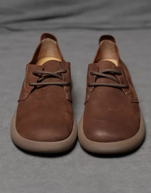 men's dress shoes wide toe box Genuine Leather Casual Comfortable Wide Toe Box Shoe for Men — Obiono
