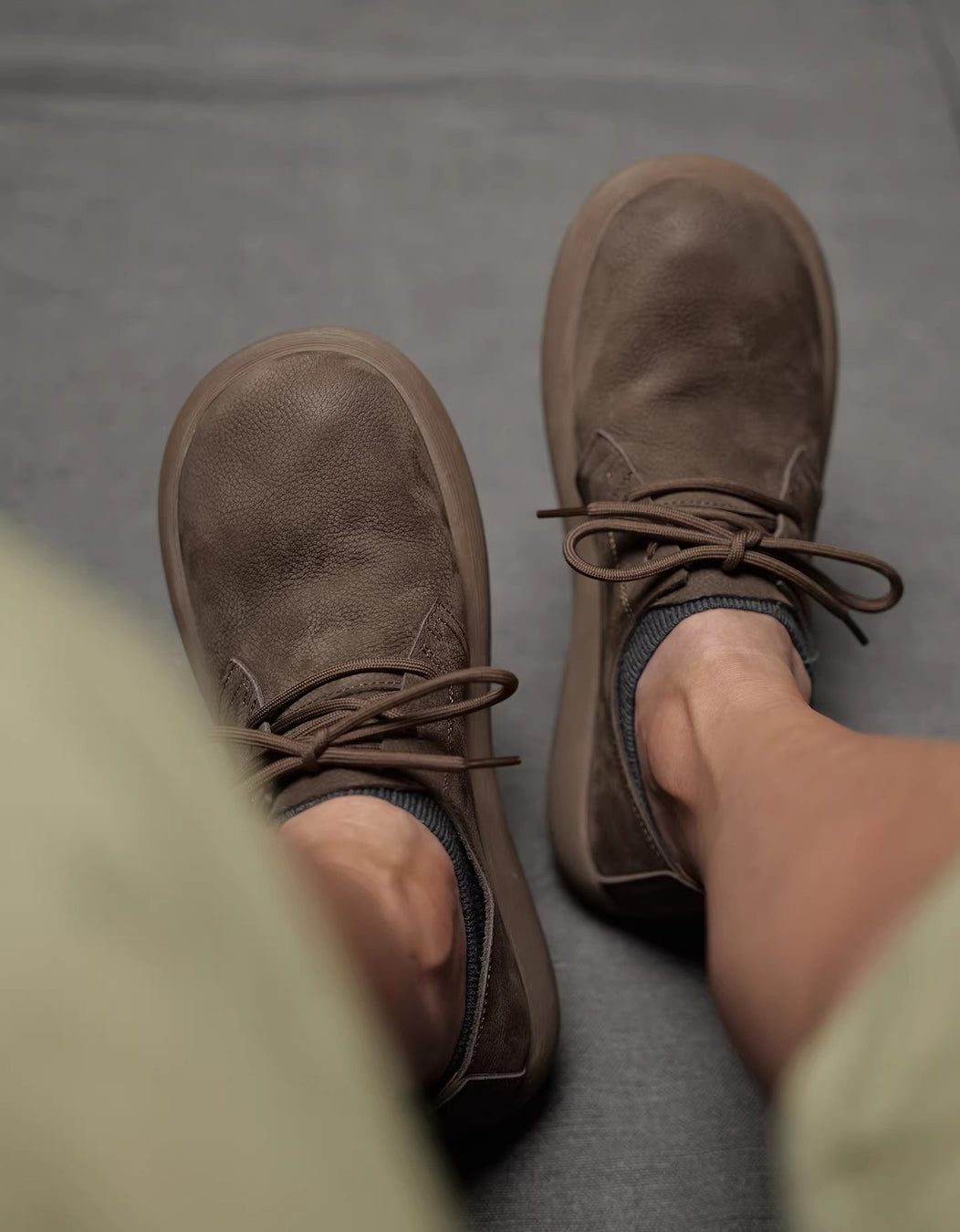 Genuine Leather Casual Comfortable Wide Toe Box Shoe for Men Try On Obiono Feb Shoe Collection 2026 99.90