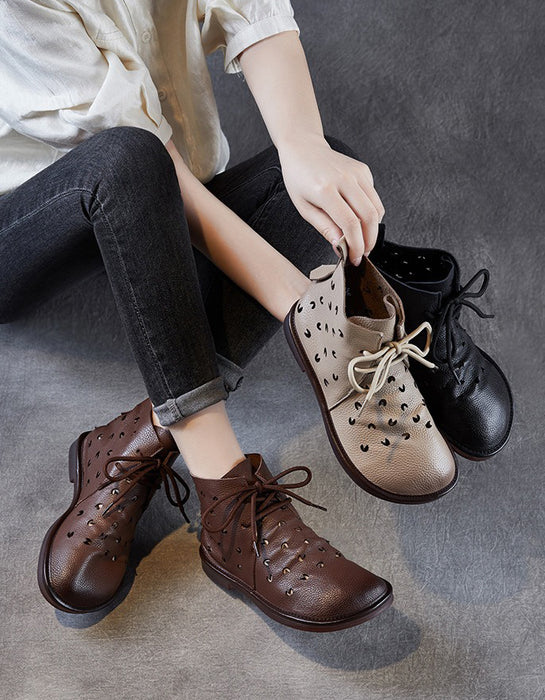 Genuine Leather Flat Soft Sole Wide Toe Box Sandals Boots(Size 35- size 41) March Shoes Collection 2026 88.00