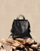 Genuine Leather Handmade Leather Laptop Backpack black