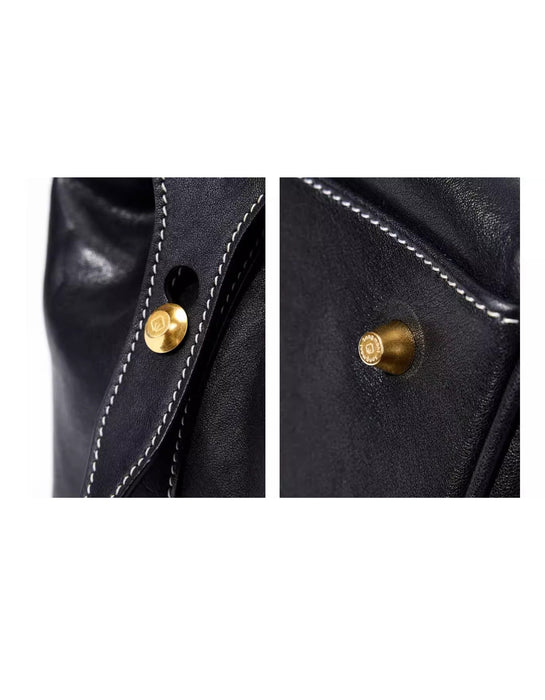 Genuine Leather Handmade Leather Laptop Backpack Details