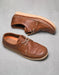 Genuine Leather Handmade Stitching Soft Sole Men's Flat Shoes Brown Size 38-Size 44 Feb Shoe Collection 2025 148.00