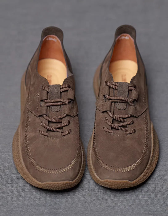 Genuine Leather Comfort  Casual Handmade Leather Shoes for Men Coffee Feb Shoe Collection 2026 99.80