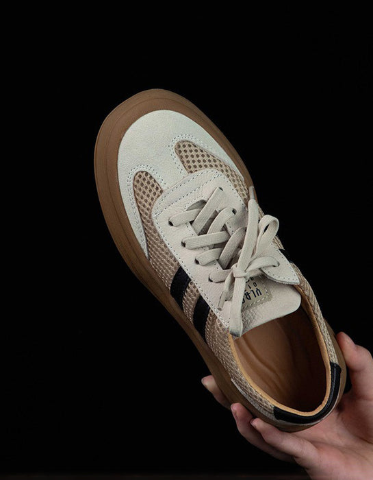 Chaussures décontractées à talons épais en strass argenté