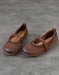 Genuine Leather Spring Comfortable Retro Flat Shoes Brown Feb Shoe Collection 2026 79.00