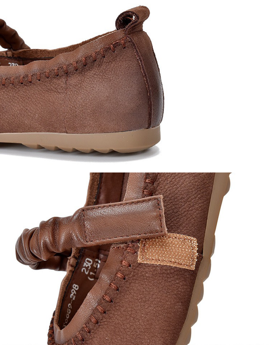 Genuine Leather Spring Comfortable Retro Flat Shoes Feb Shoe Collection 2026 79.00