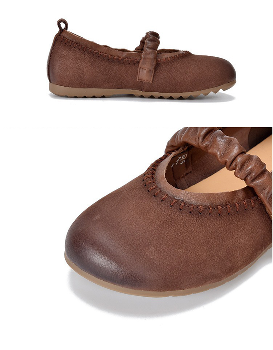 Genuine Leather Spring Comfortable Retro Flat Shoes Feb Shoe Collection 2026 79.00