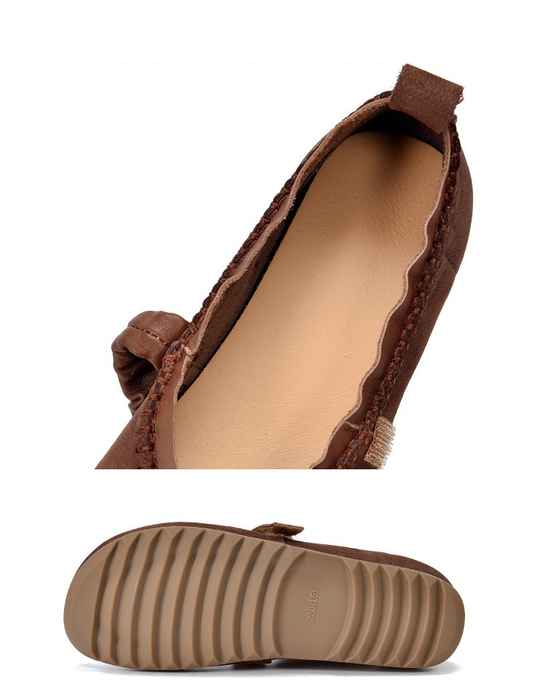 Genuine Leather Spring Comfortable Retro Flat Shoes Feb Shoe Collection 2026 79.00