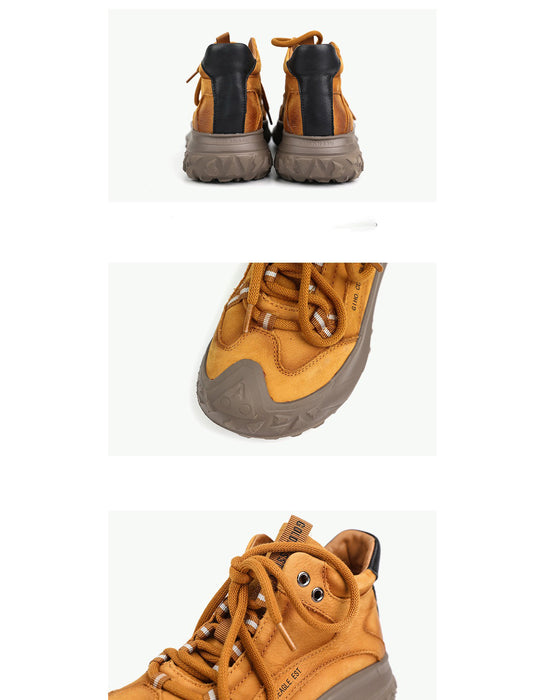 Genuine Leather Thick-soled Non-slip Hiking Boots Details Jan Shoe Collection 2026 91.90