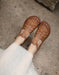 Genuine Leather Woven T-strap Fishermen Sandals Wide toe box Sandals May Shoes Collection 2026 92.00