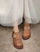 Genuine Leather Woven T-strap Fishermen Sandals Wide toe box Sandals May Shoes Collection 2026 92.00