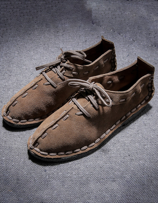 Han Dynasty Hand-stitched Soft Sole Flats for Men 39-44