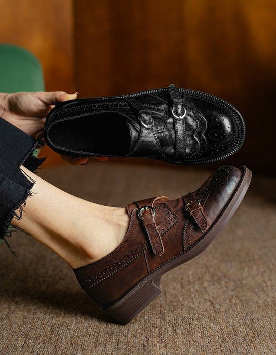 Handmade Brogue Style Embossed Vintage Oxford Shoes March Shoes Collection 2026 128.00