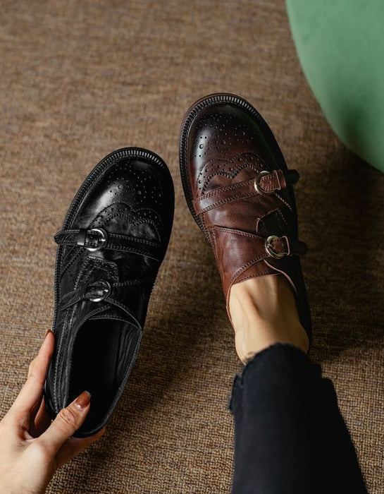 Handmade Brogue Style Embossed Vintage Oxford Shoes March Shoes Collection 2026 128.00