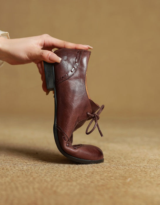 Handmade Brogue Style Oxford Shoes for Women