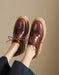 Obiono Handmade Brogue Style Wedge Heels Oxford Shoes for Women July Shoes Collection 2026 128.00