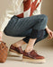 Obiono Handmade Brogue Style Wedge Heels Oxford Shoes for Women July Shoes Collection 2026 128.00
