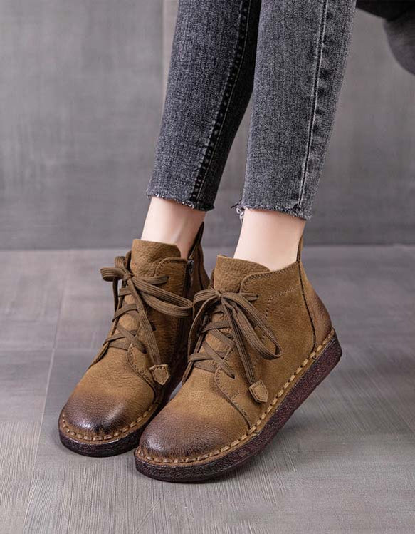Autumn Winter Leather Handsome Retro Boots| Obiono