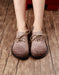 Handmade Comfortable Leather Woven Wide Toe Box Flats March Shoes Collection 2026 85.00