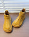 Handmade Comfortable Wide Toe Box Chunky Platform Boots Yellow, Obiono Oct Shoes Collection 2026, 85.00