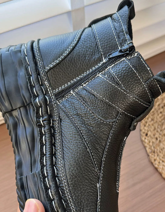Handmade Comfortable Wide Toe Box Chunky Platform Boots, Obiono Oct Shoes Collection 2026, 85.00