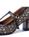 Big Size Shoes for Women Obiono Handmade Diamond Pattern Vintage T-strap Mary Janes Heels July Shoes Collection 2026 99.90