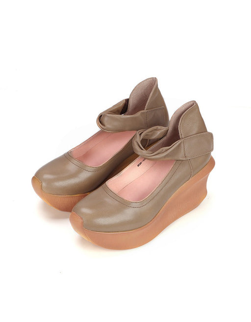 Handmade Elegant Ankle Strap Wedge Sandals for Women May Collection 2026 116.40