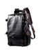 Handmade Genuine Leather Large Capacity Backpack for Men Side View