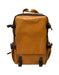 Handmade Genuine Leather Large Capacity Backpack for Men in Yellow