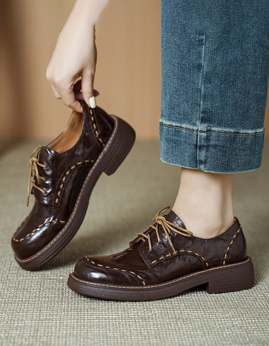 Handmade Knit Soft Sole Round Toe Lace Up Shoes, Obiono Aug Shoes collection 2026 95.92