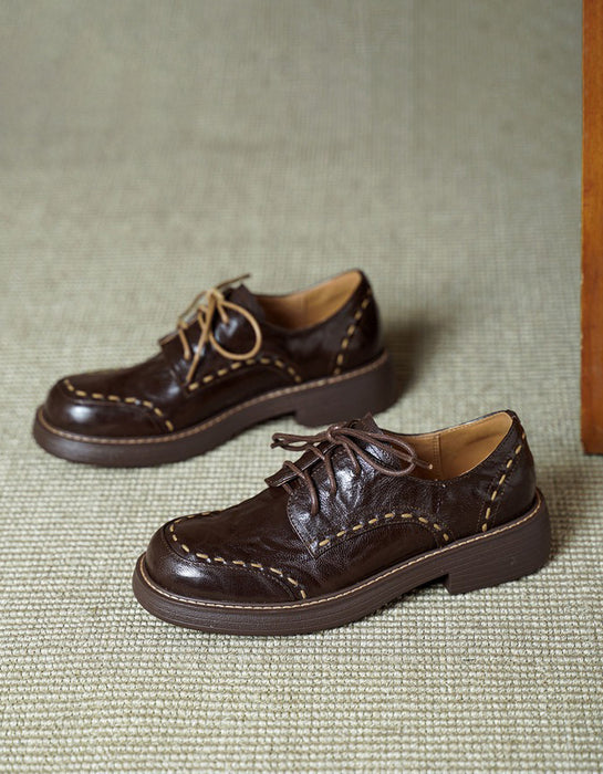 Handmade Knit Soft Sole Round Toe Lace Up Shoes, Obiono Aug Shoes collection 2026 95.92