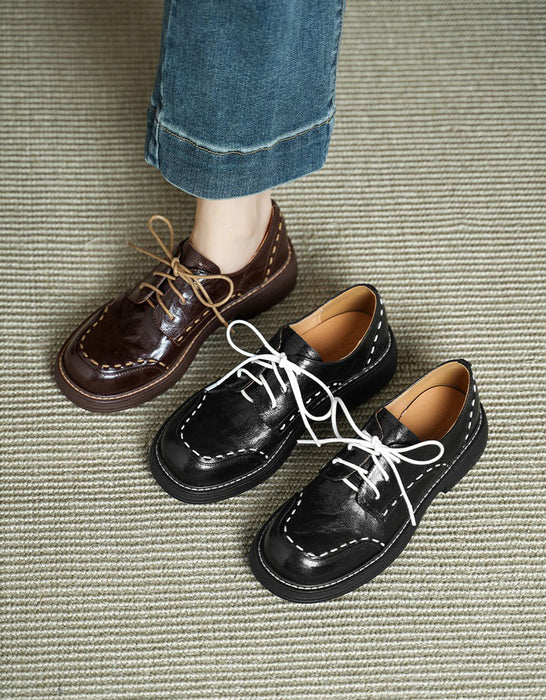 Handmade Knit Soft Sole Round Toe Lace Up Shoes, Obiono Aug Shoes collection 2026 95.92