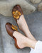 Handmade Leather Flower Comfortable Retro Slippers May Shoes Collection 2023 79.90