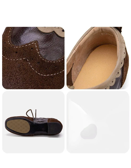 Handmade Leather Match Brogue Style Oxford Shoes Feb Shoes Collection 2026 88.00